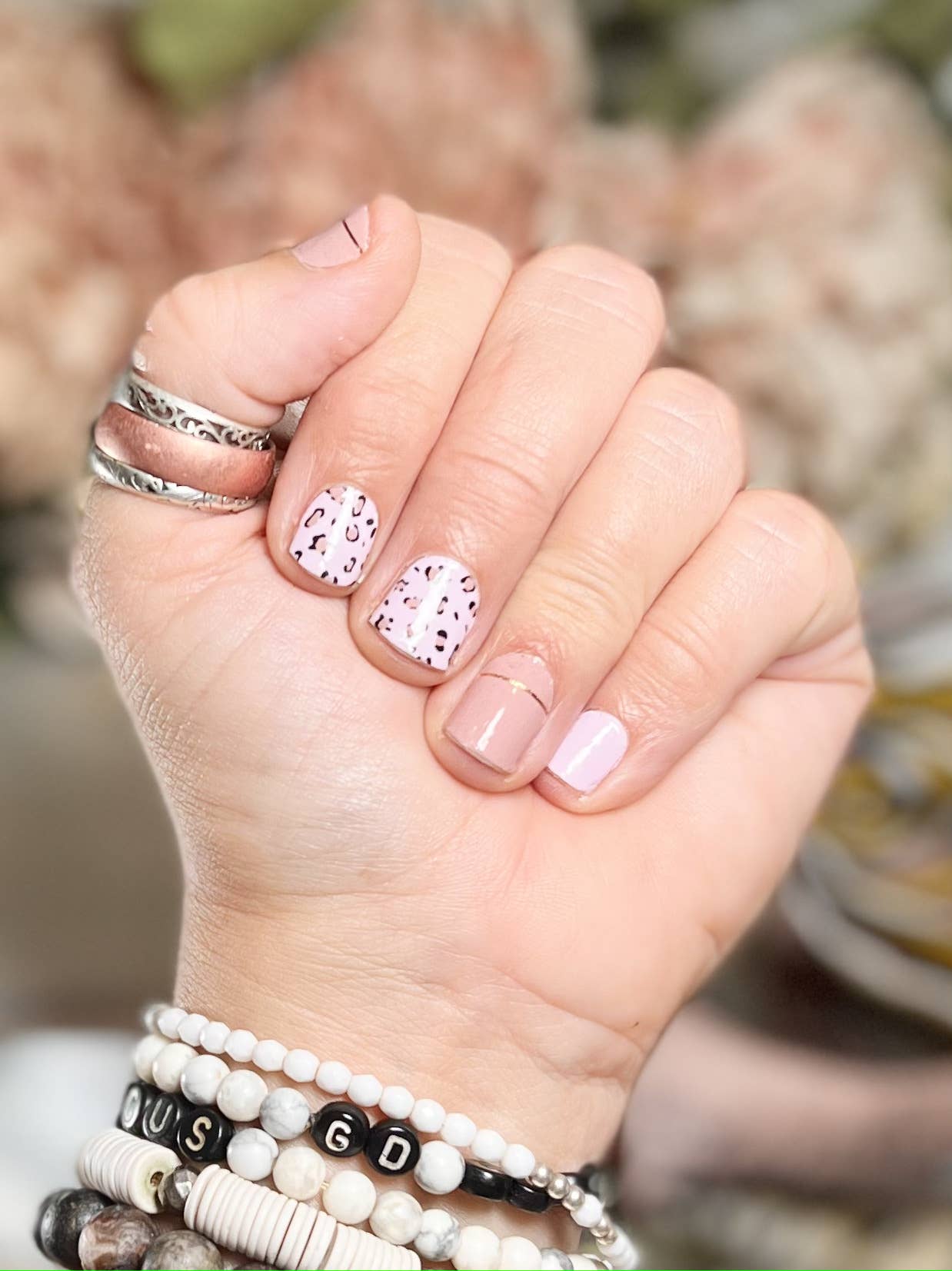 Luxe Leopard | Mauve Pink Animal Print Nail Art Nail Wrap
