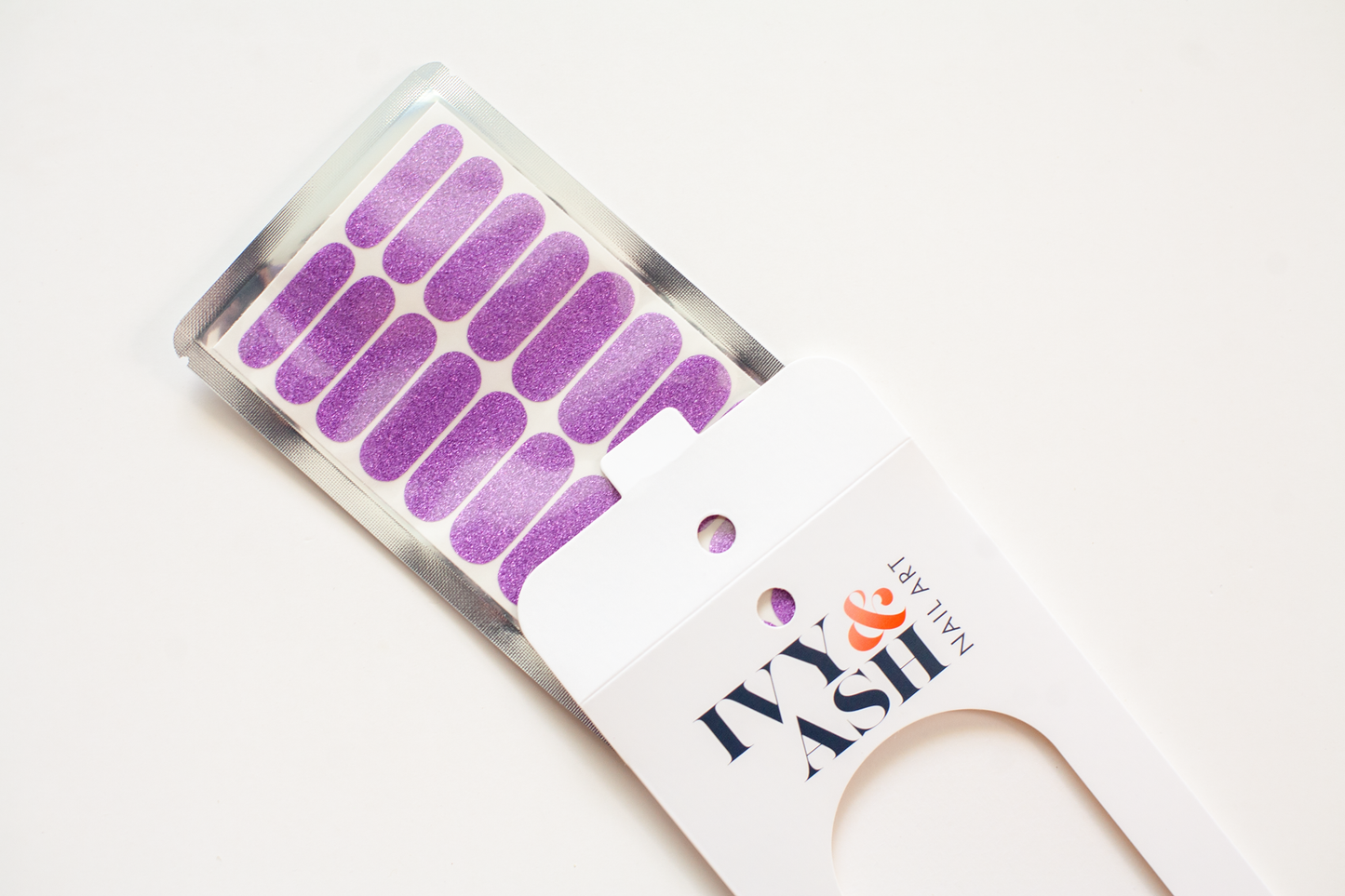 Lilac Shimmer | Light Purple Glitter Nail Polish Wrap Set