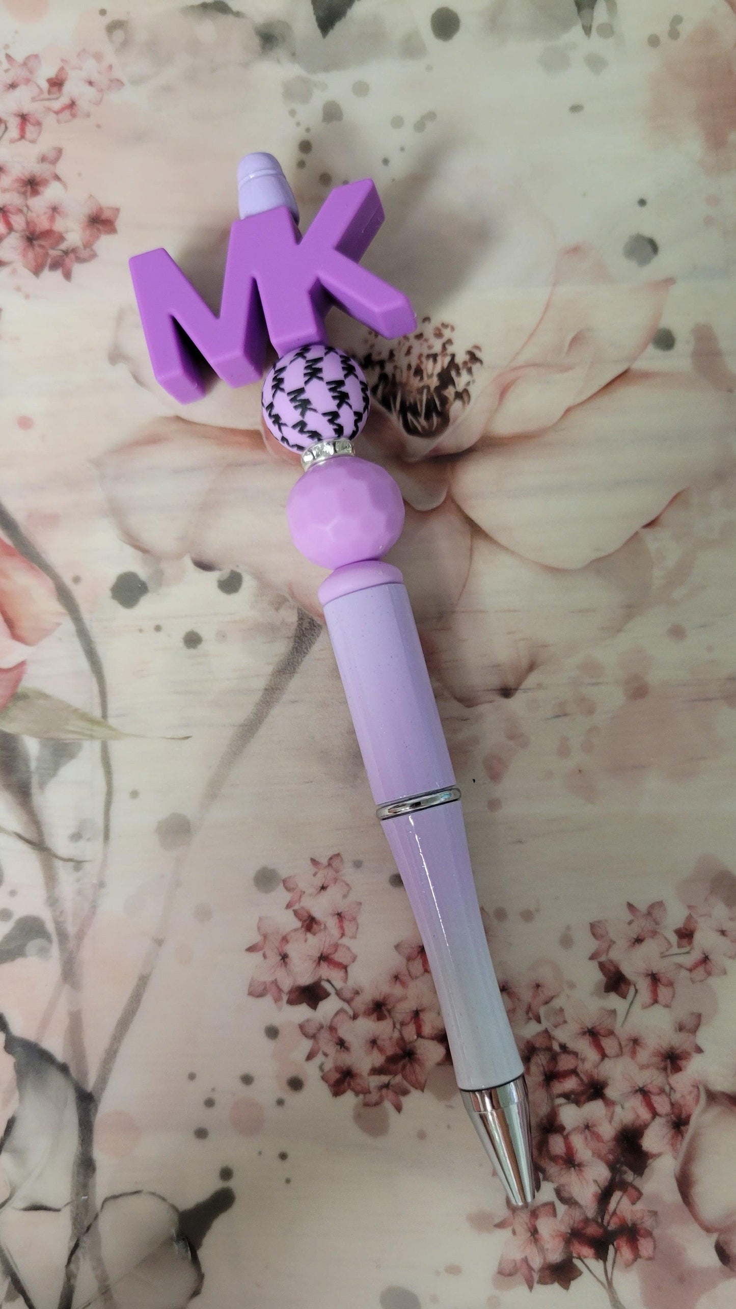 MK Designer Beaded Pen - Purple - Simply Graced Mama