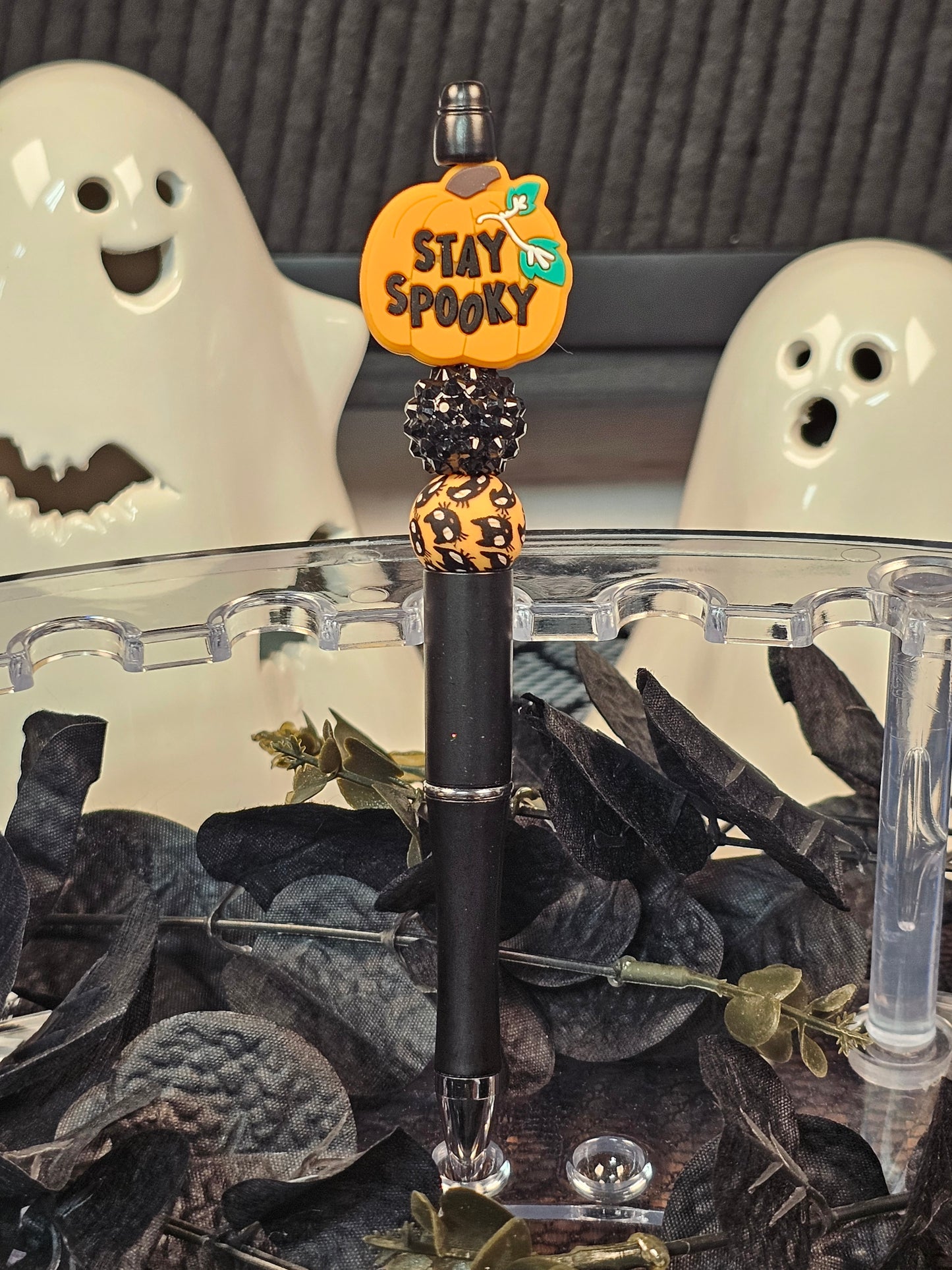 Stay Spooky Beaded Pen - Simply Graced Mama