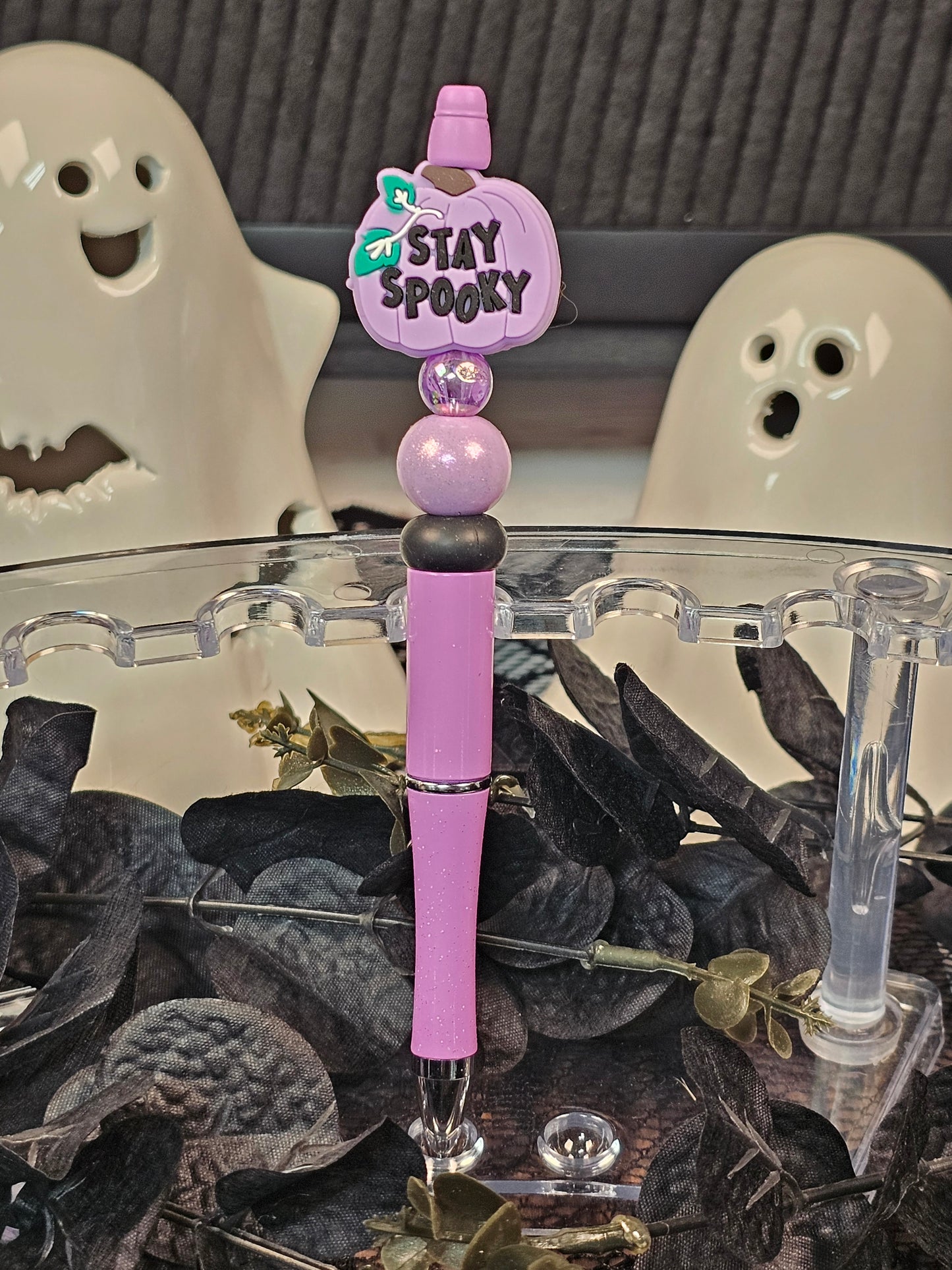Stay Spooky Beaded Pen - Simply Graced Mama