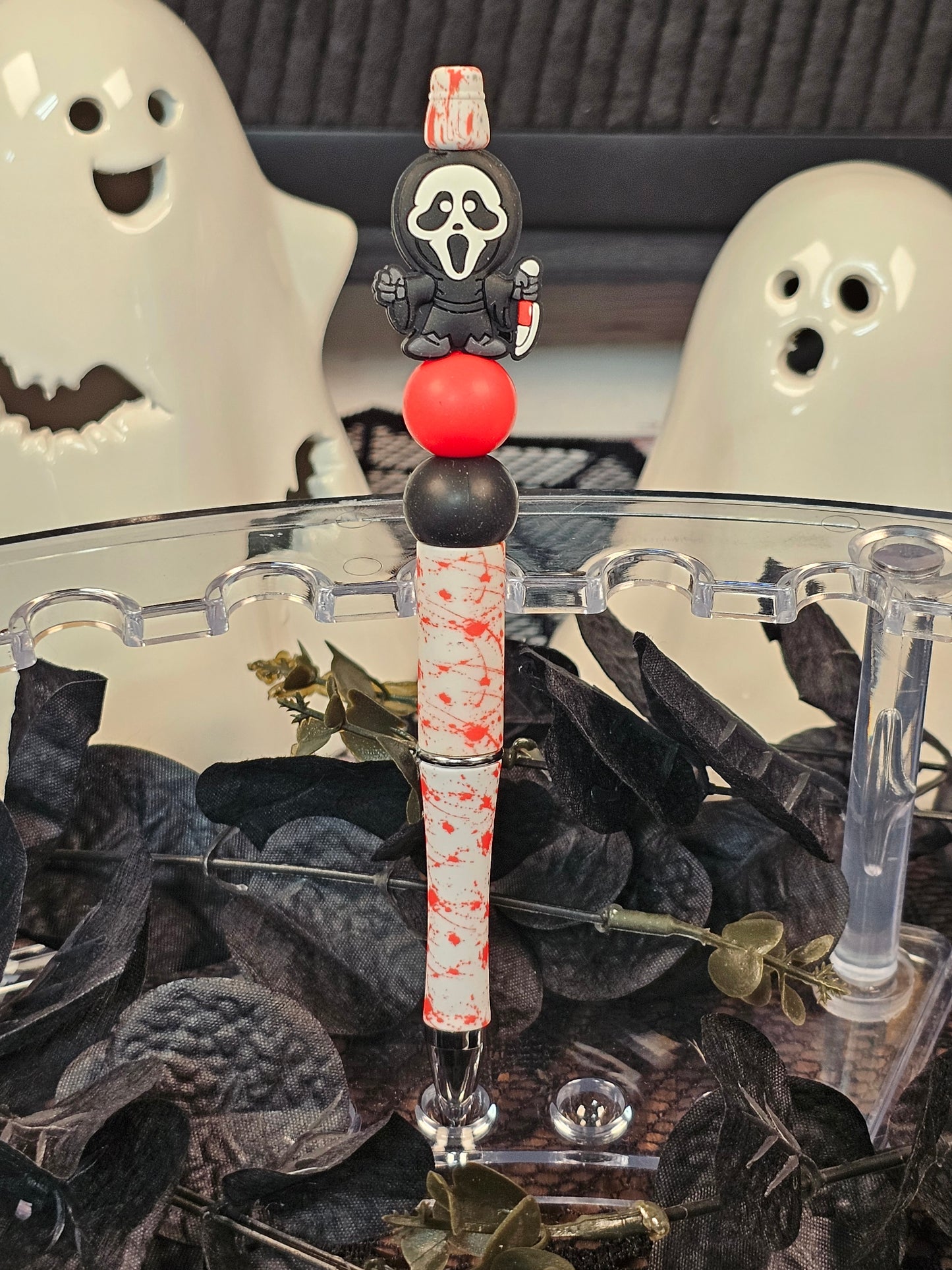 Scream Themed Beaded Pen - Simply Graced Mama
