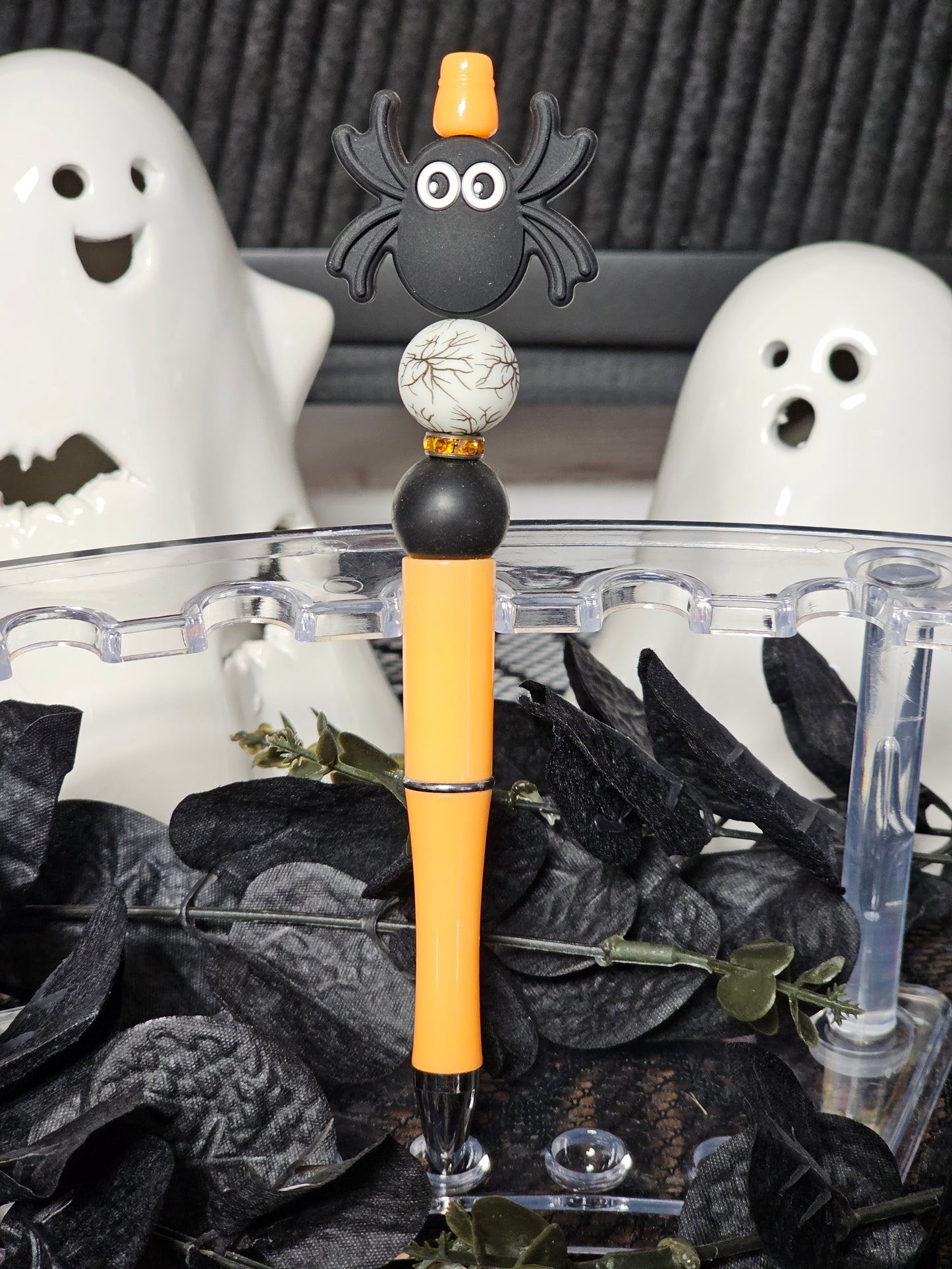 Black Spider Beaded Pen - Simply Graced Mama