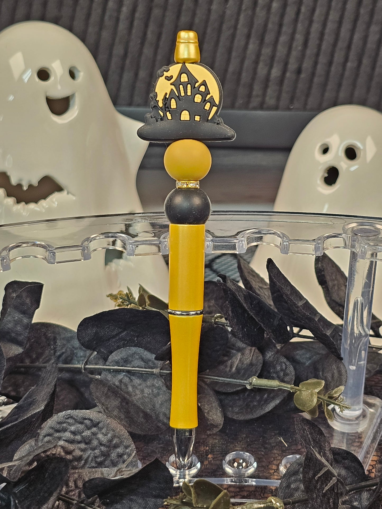 Haunted House Halloween Beaded Pen - Simply Graced Mama