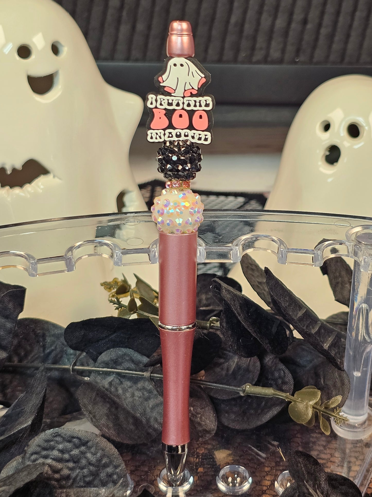 I Put The Boo in Boojee Beaded Pen - Simply Graced Mama