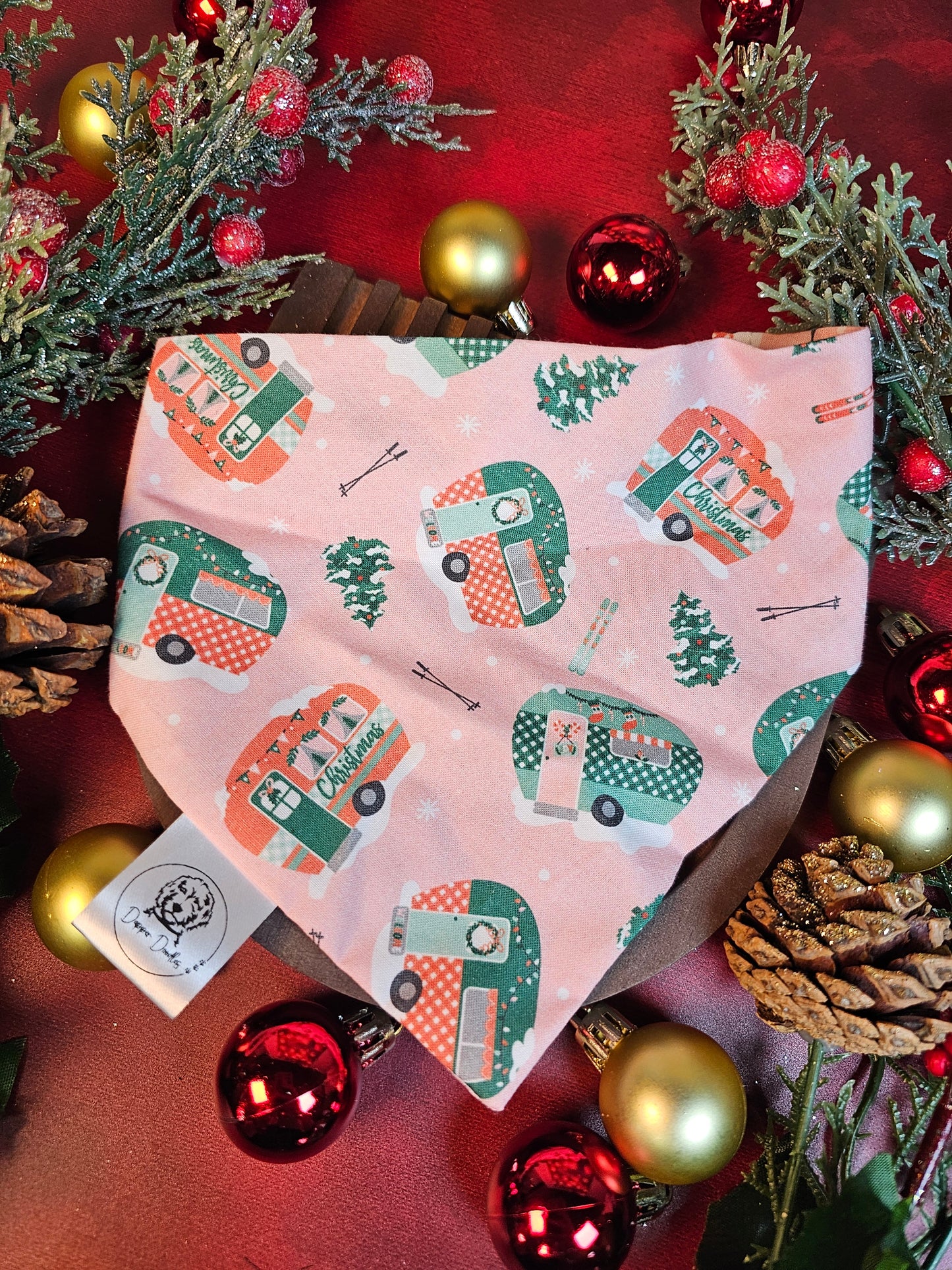 Snowy Camper Scrunchie Bandana - Simply Graced Mama