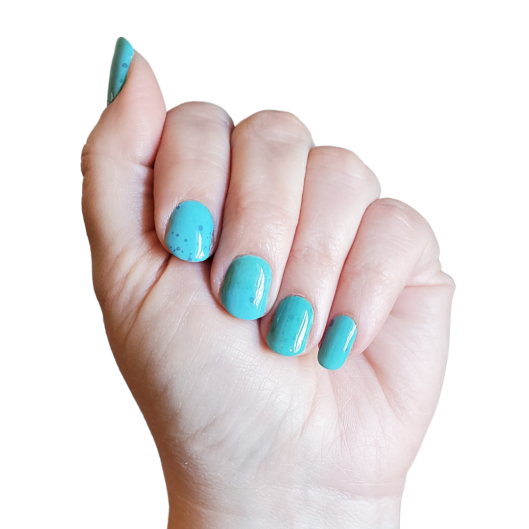 Under the Sea | Blue, Teal, & Aqua Watercolor Nail Wrap Set