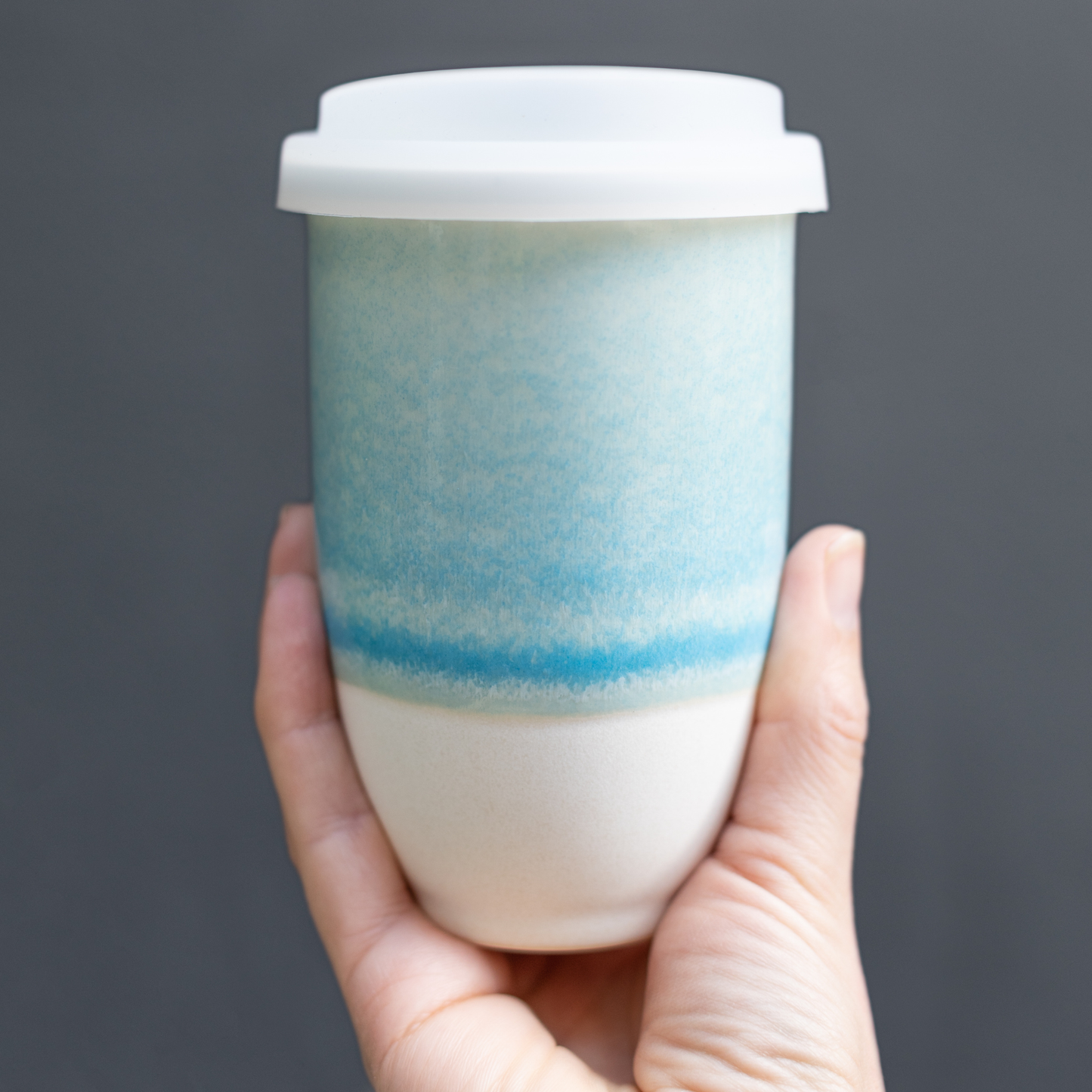 Lagoon Portable Ceramic Cup - Simply Graced Mama