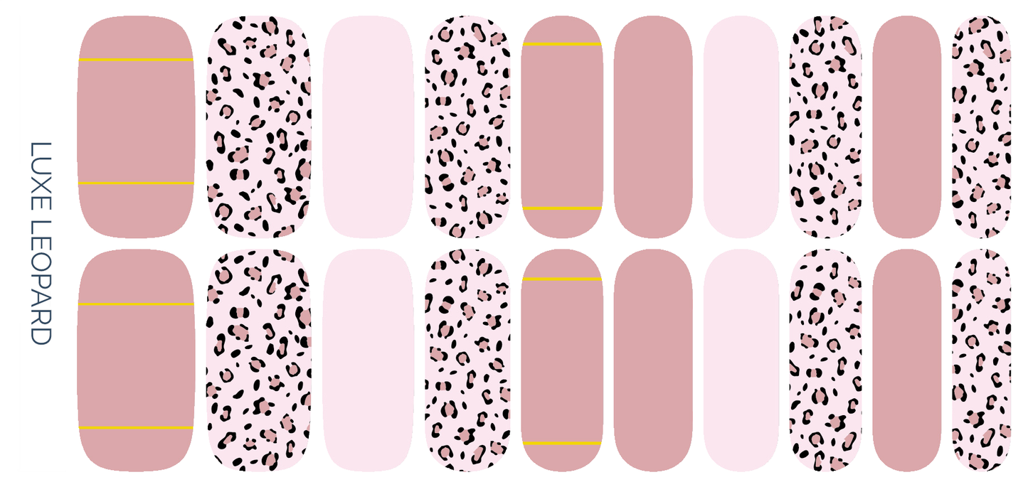Luxe Leopard | Mauve Pink Animal Print Nail Art Nail Wrap