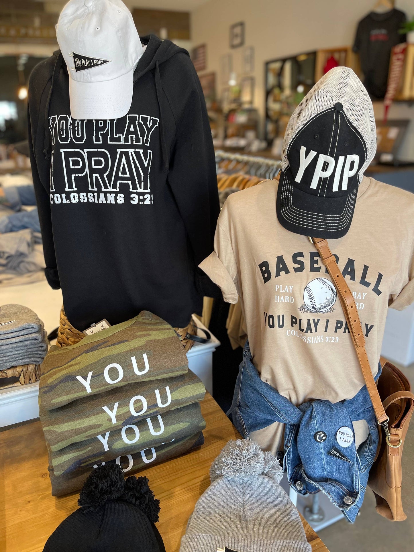 You Play I Pray Colossians 3:23 Hoodie