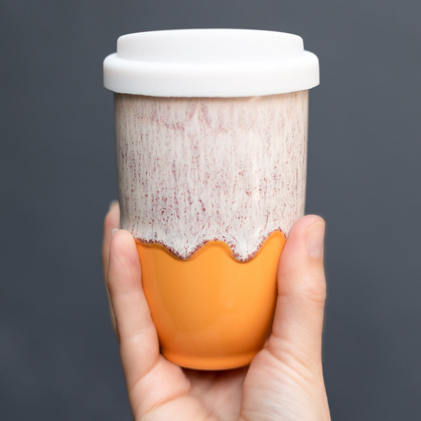 Grapefruit Portable Ceramic Cup - Simply Graced Mama