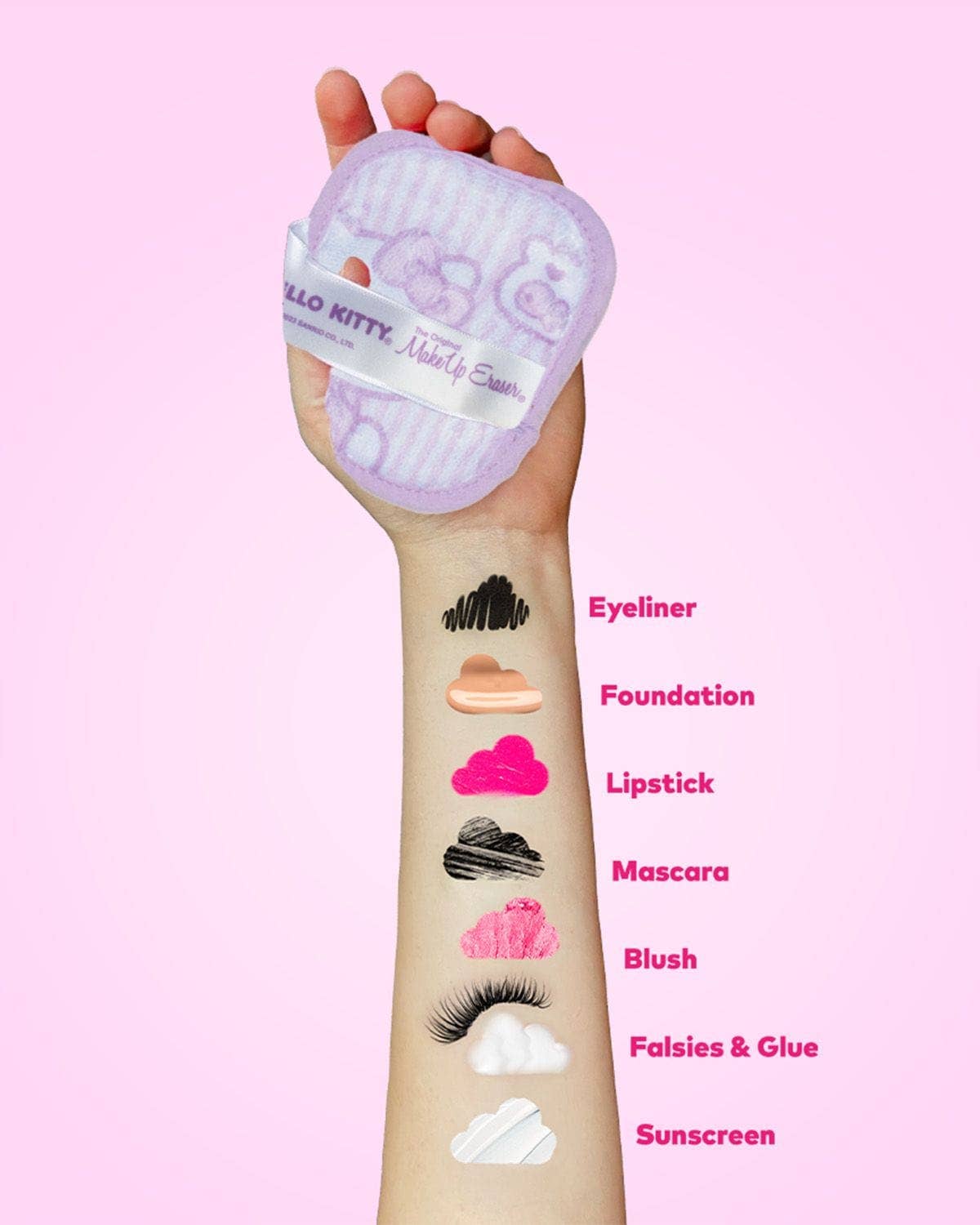 Hello Kitty MakeUp Eraser Gift Set