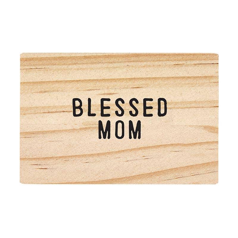 Blessed Mom Chain Link Necklace - Simply Graced Mama