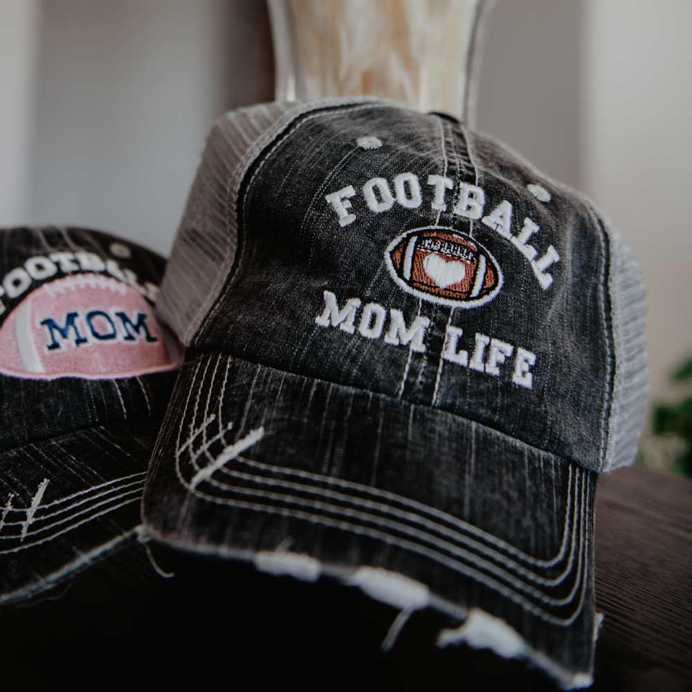 Football Mom Life Trucker Hat - Simply Graced Mama