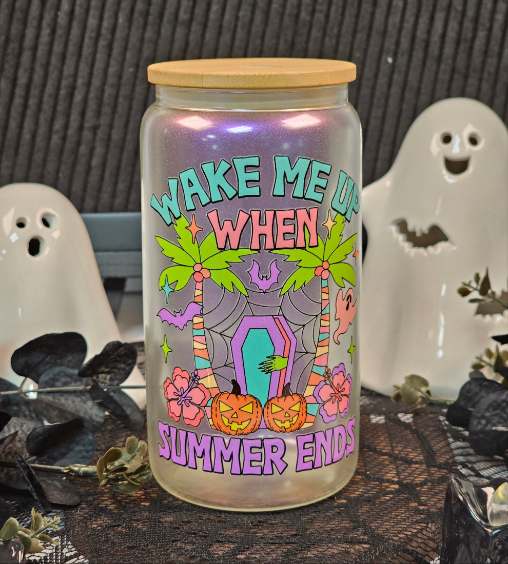 Wake Me Up When Summer Ends Irredescent Libbey Glass - Simply Graced Mama