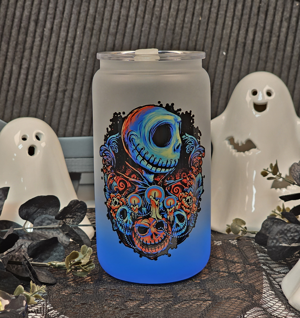Nightmare Before Christmas Libbey Glass Cup - Simply Graced Mama