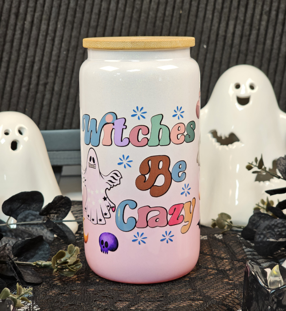 Witches Be Crazy Libbey Glass Cup - Simply Graced Mama