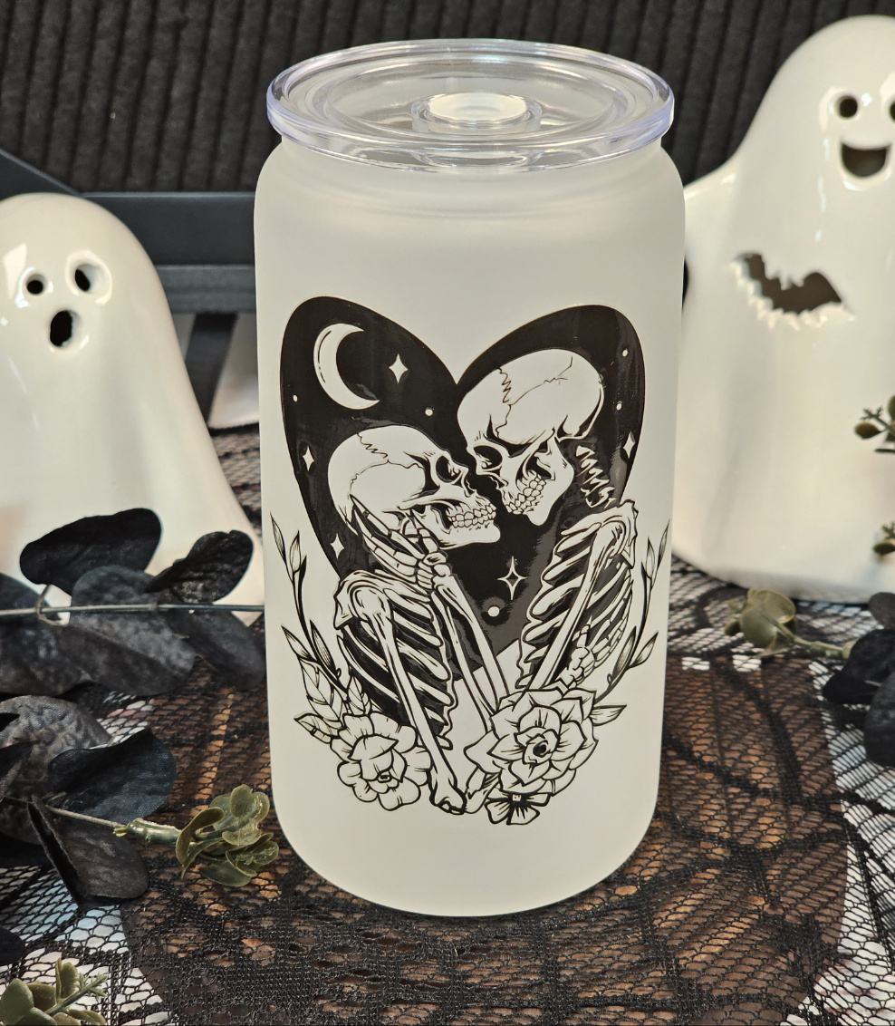 Lovers Libbey Frosted Glass Cup - Simply Graced Mama