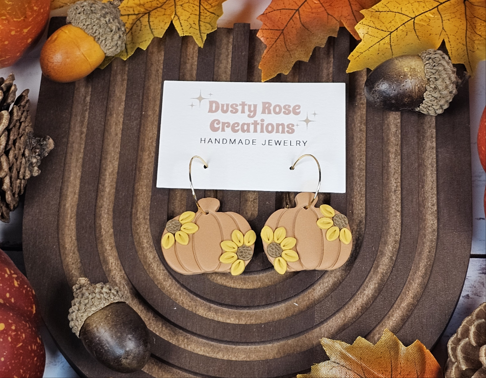 Sunflower Pumpkin Hoops - Simply Graced Mama