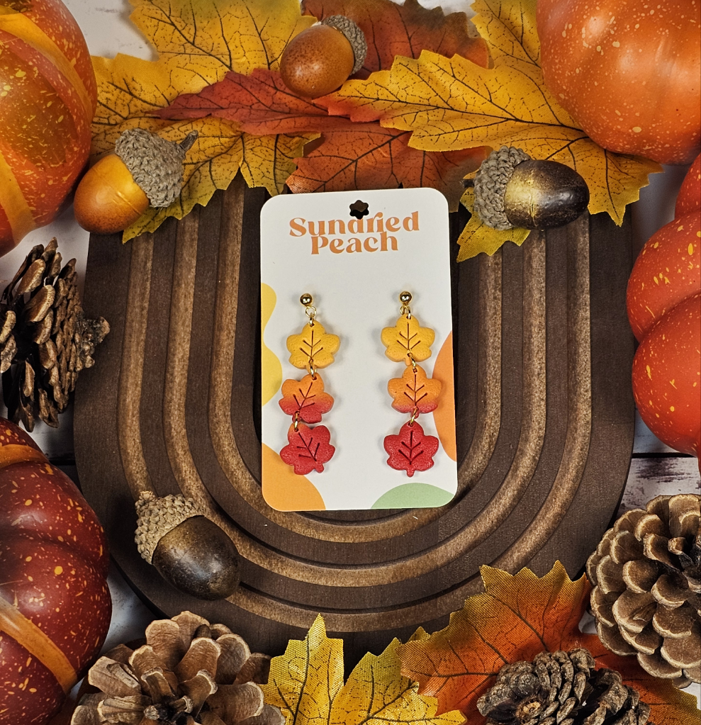 Falling Leaves Dangle Earrings - Simply Graced Mama