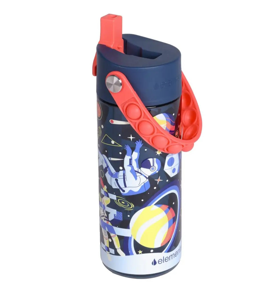 Astronaut & Space Pop-It Handle Water Bottle - Simply Graced Mama