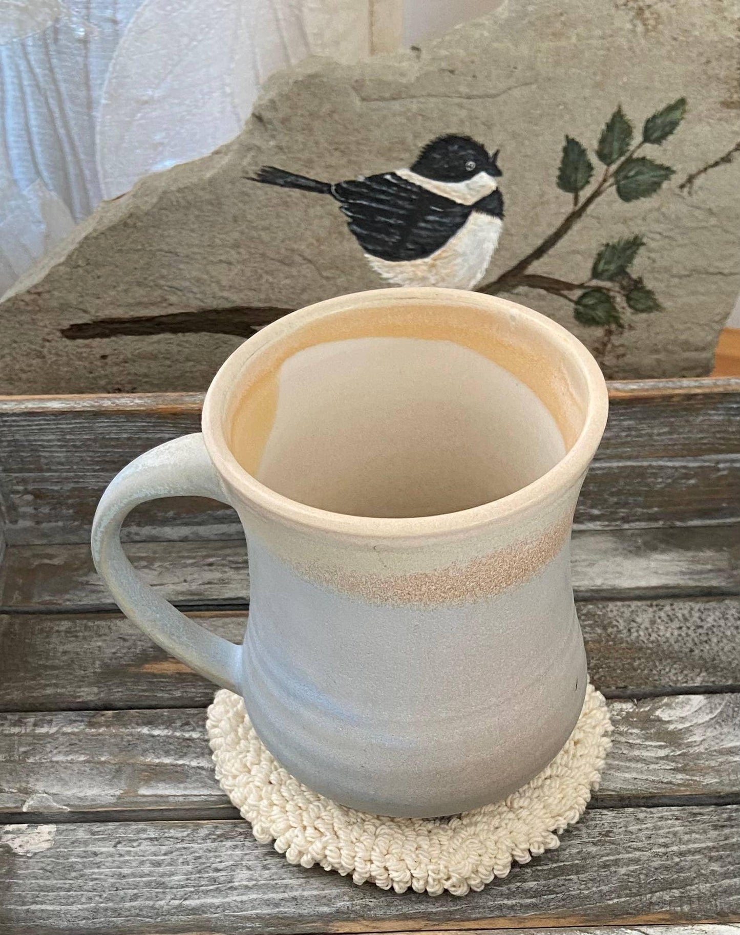 Rainbow Heart Mug Rug Coaster - Simply Graced Mama