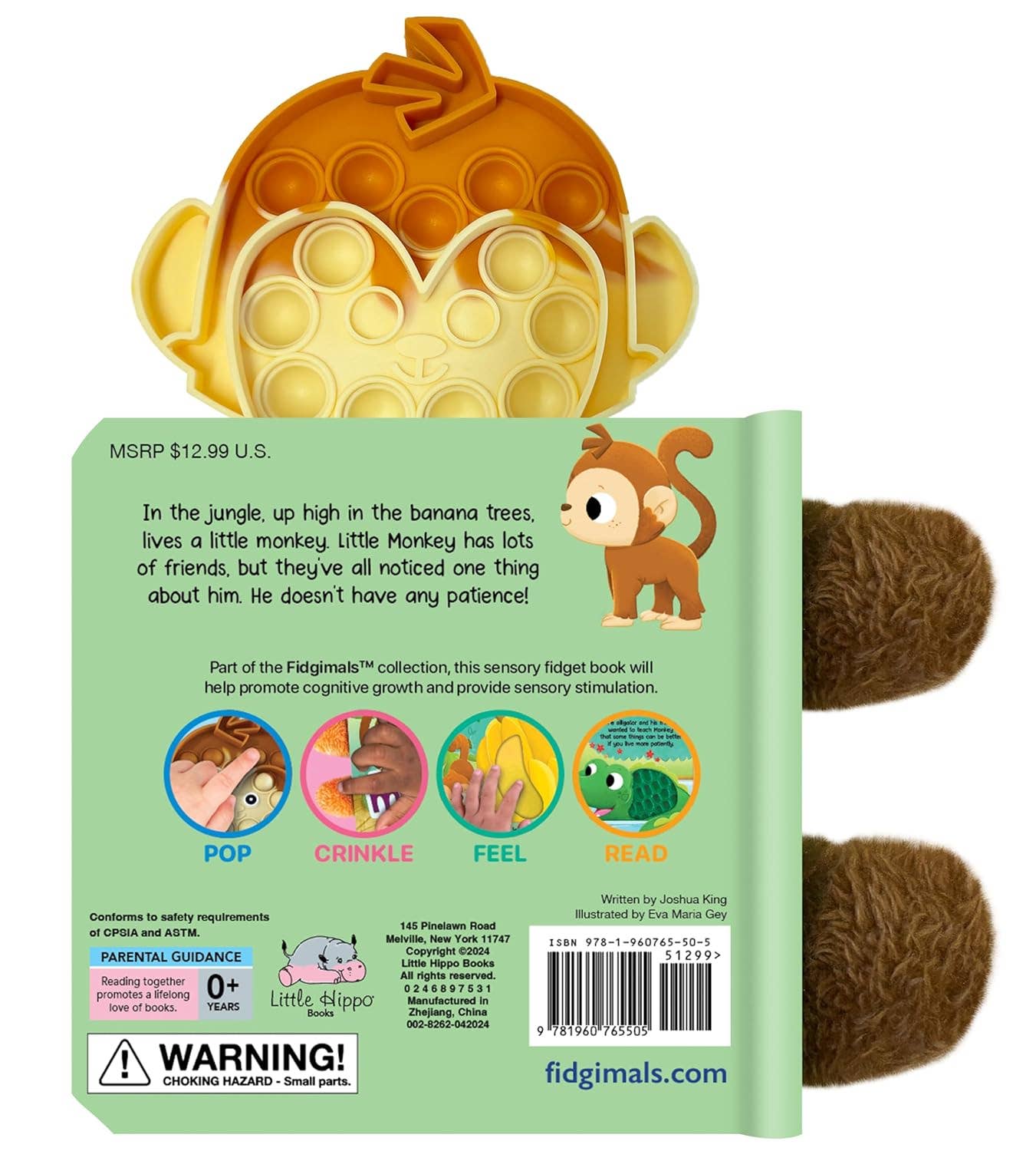 Little Monkey Pop-It Book