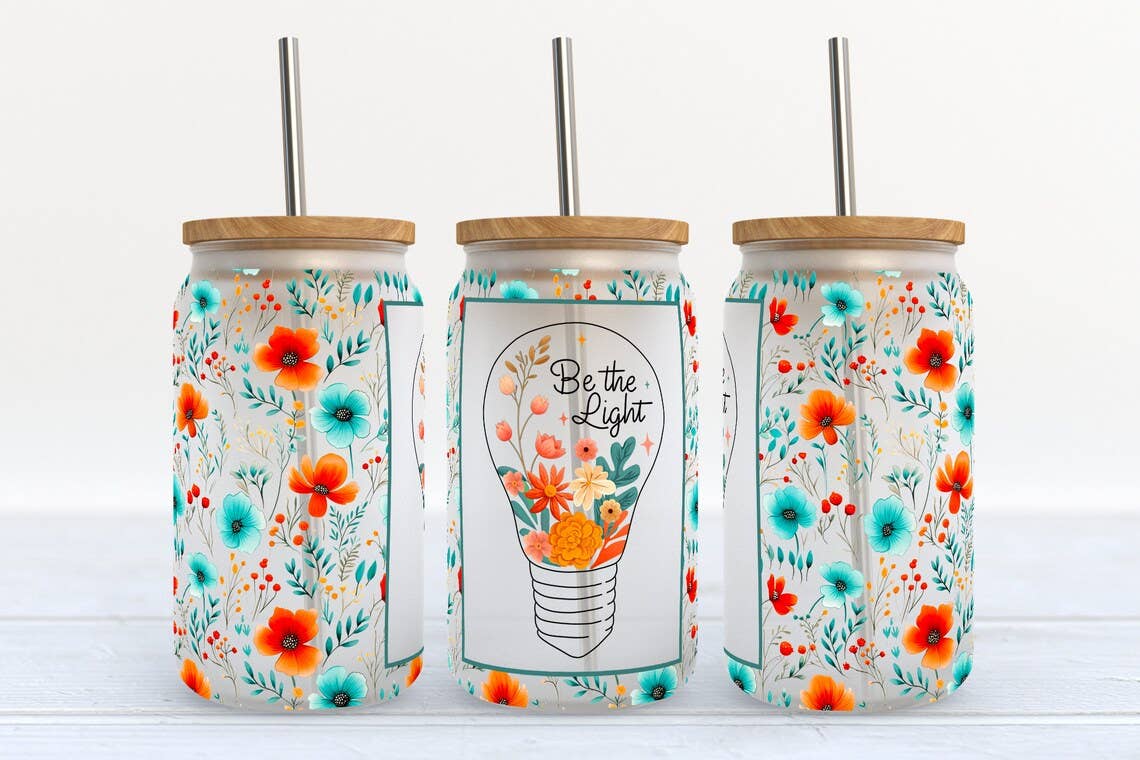 Be the Light Frosted Libbey Glass Tumbler - Simply Graced Mama