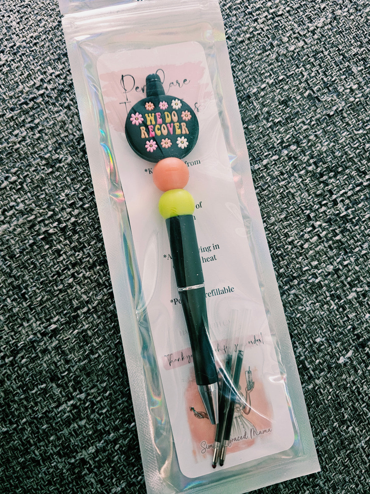 We Do Recover Beaded Pen
