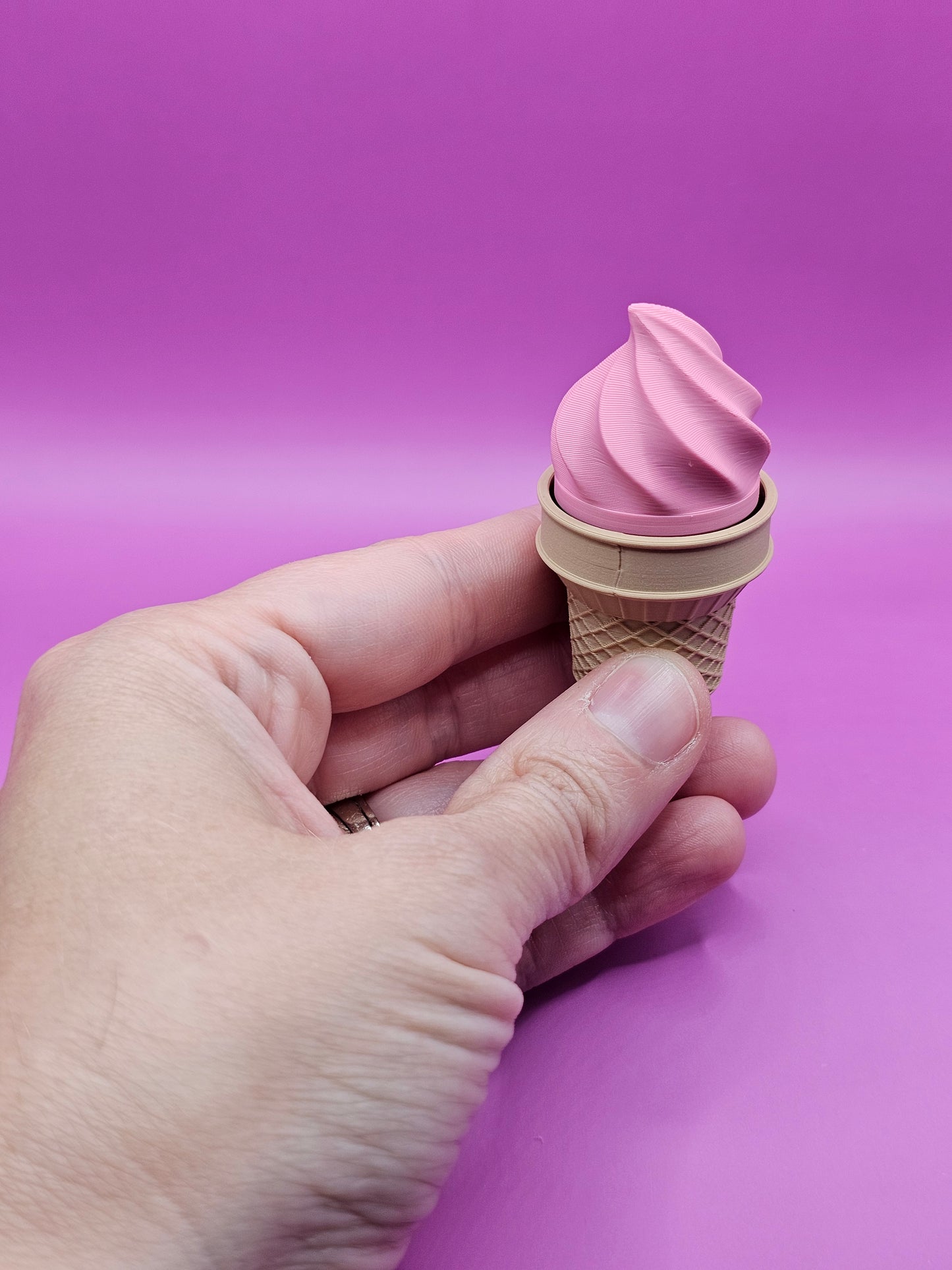 Mini Ice Cream Cone Clicker Fidget