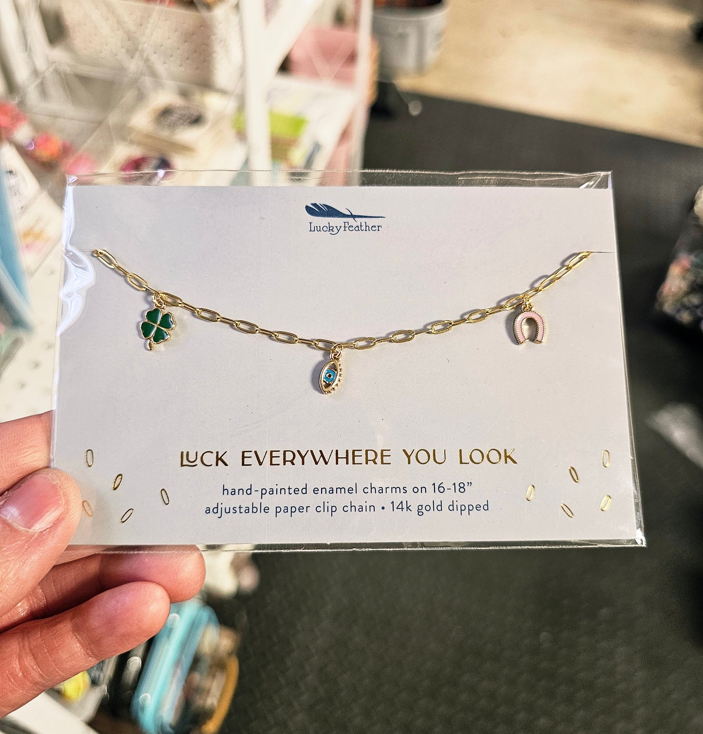 Luck Everywhere You Look Charm Necklace