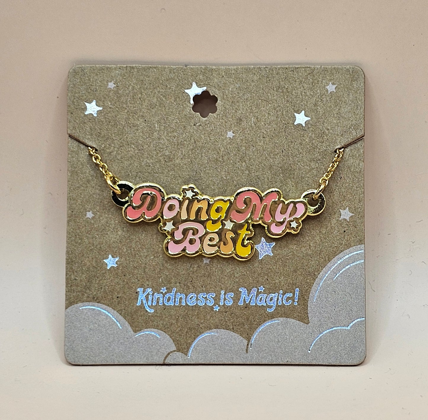 Doing My Best Inspirational Necklace