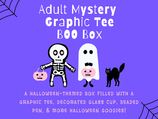 Adult Mystery Graphic Tee BOO Box