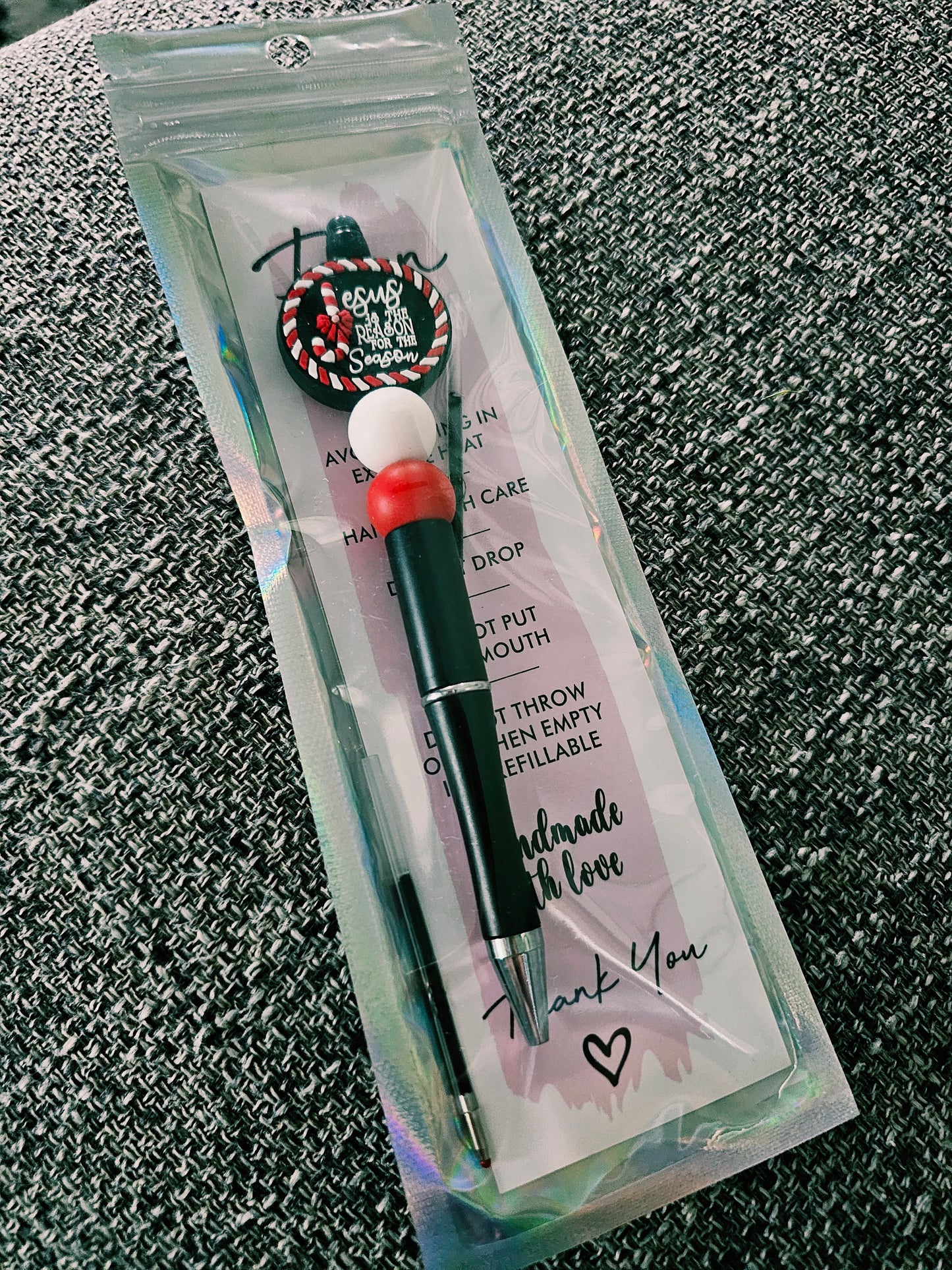 Jesus is the Reason for the Season Beaded Pen