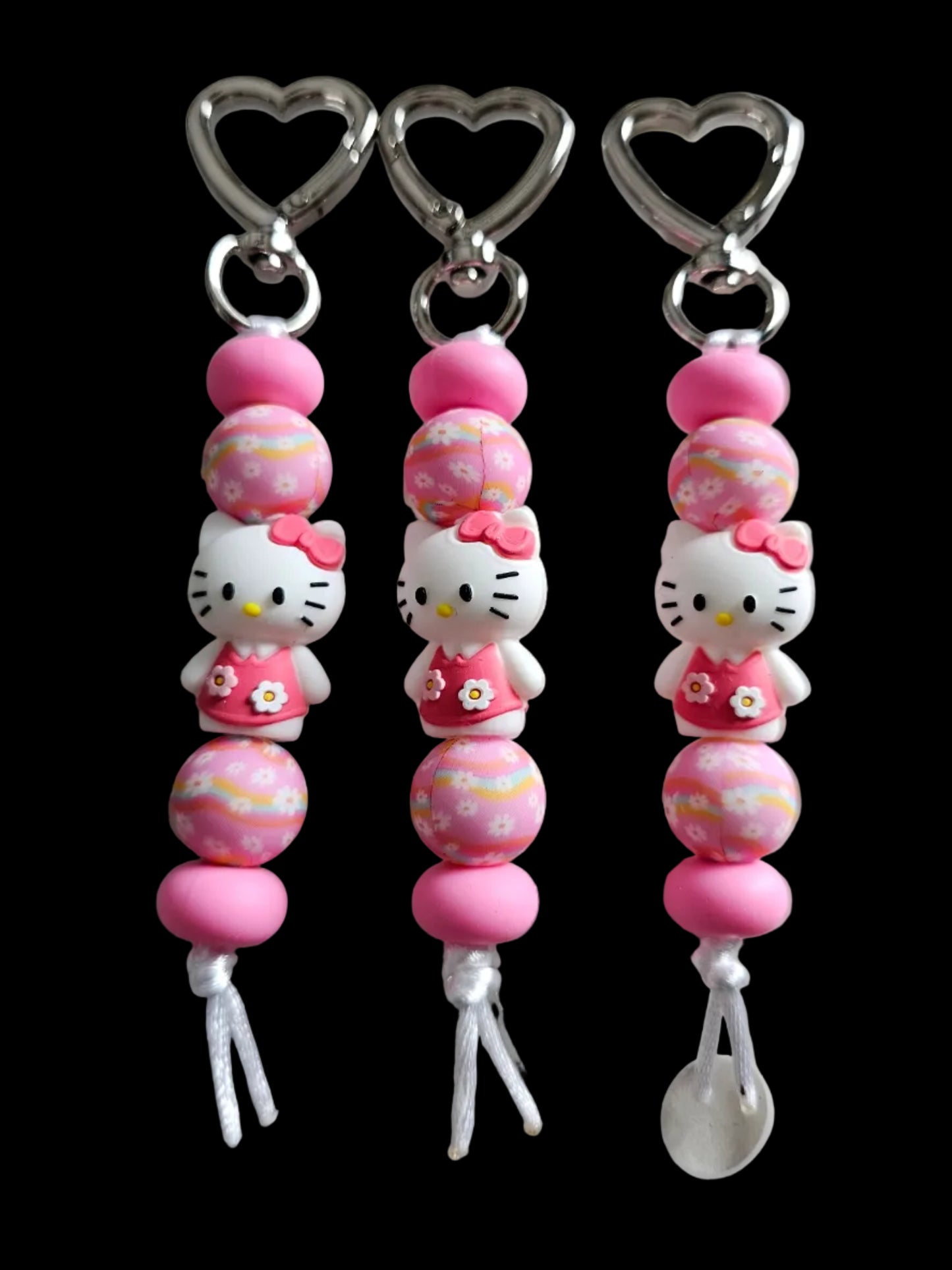 Hello Kitty Beaded Keychain