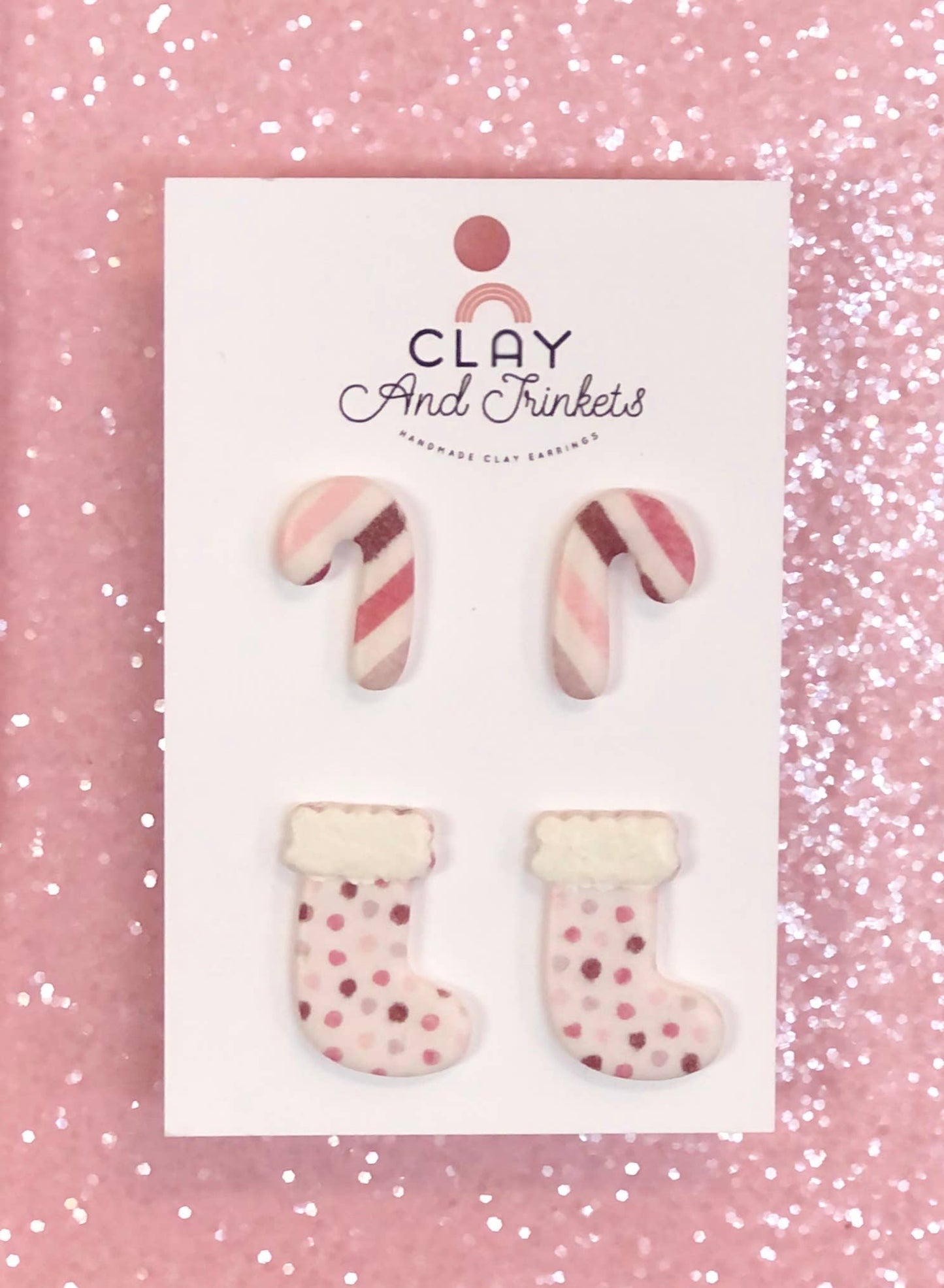 Candy Cane/ Stocking Stud Set