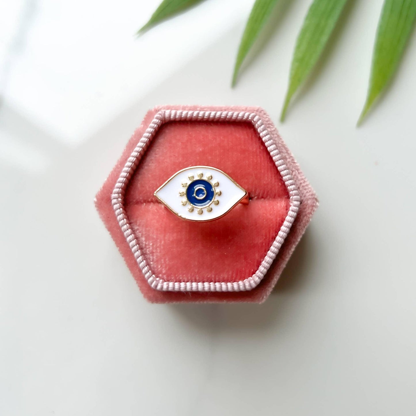 Evil Eye Fidget Spinner Ring - Simply Graced Mama