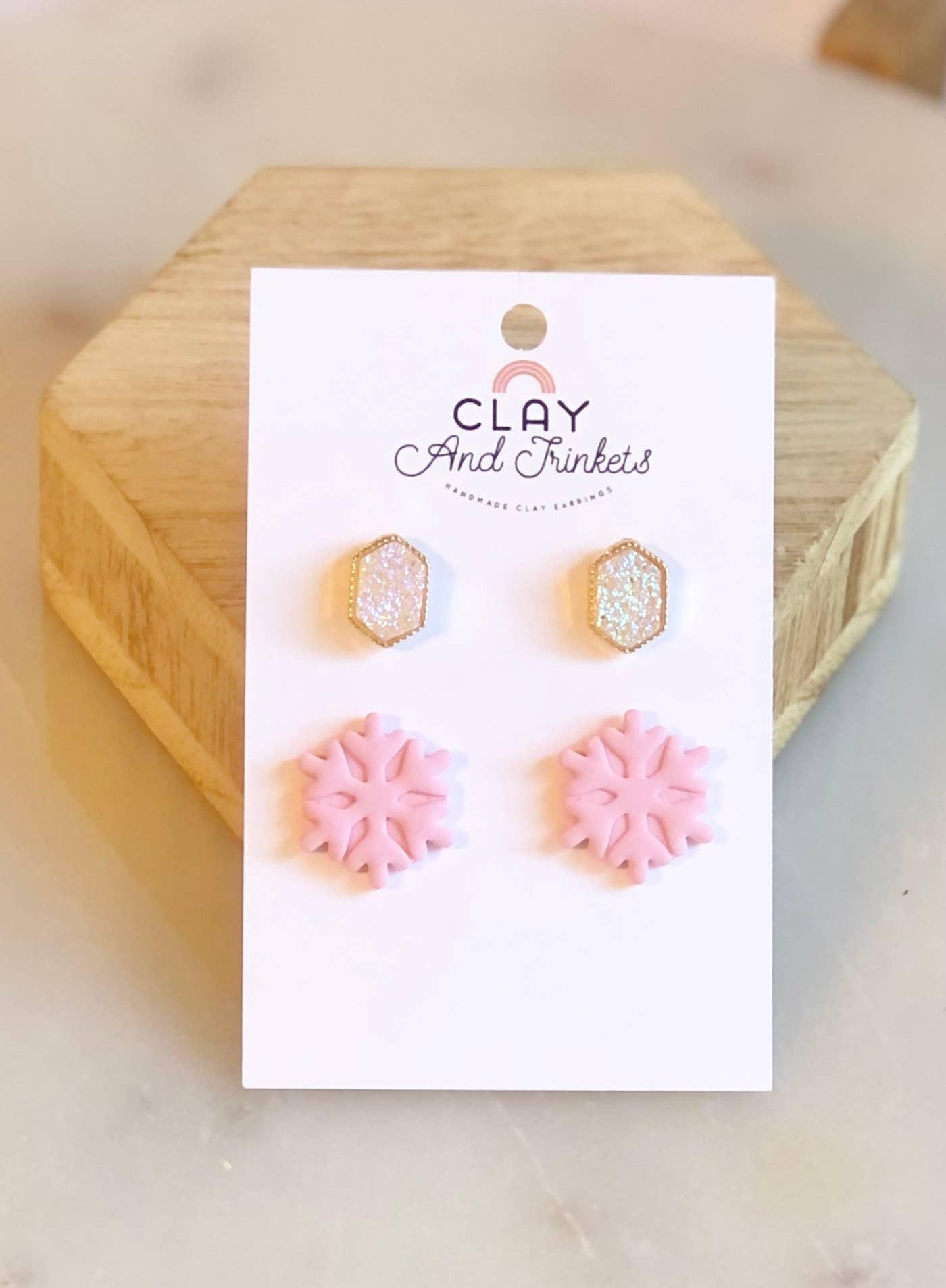 Snowflake Stud Set #2 - Simply Graced Mama