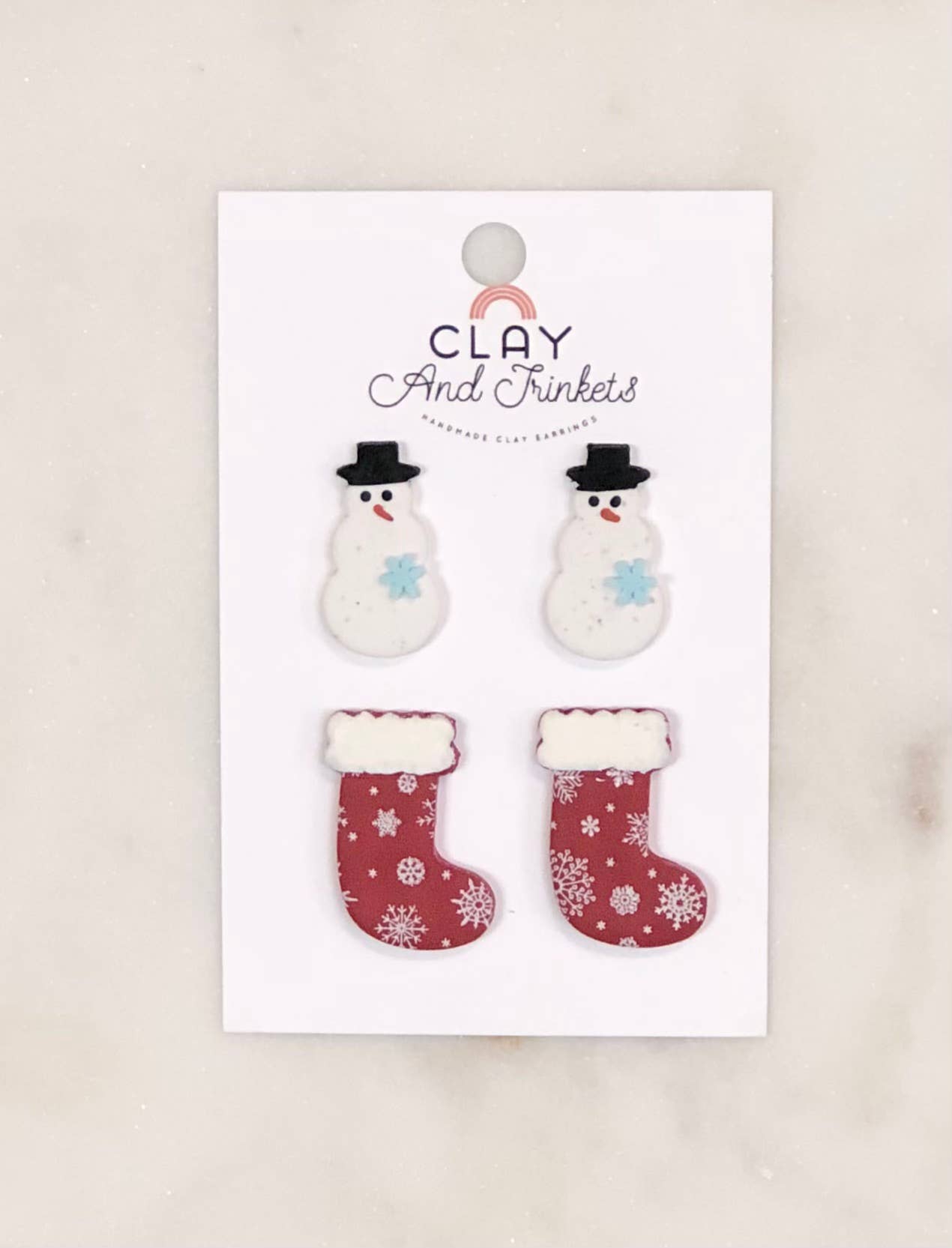 Snowman/Stocking Stud Set
