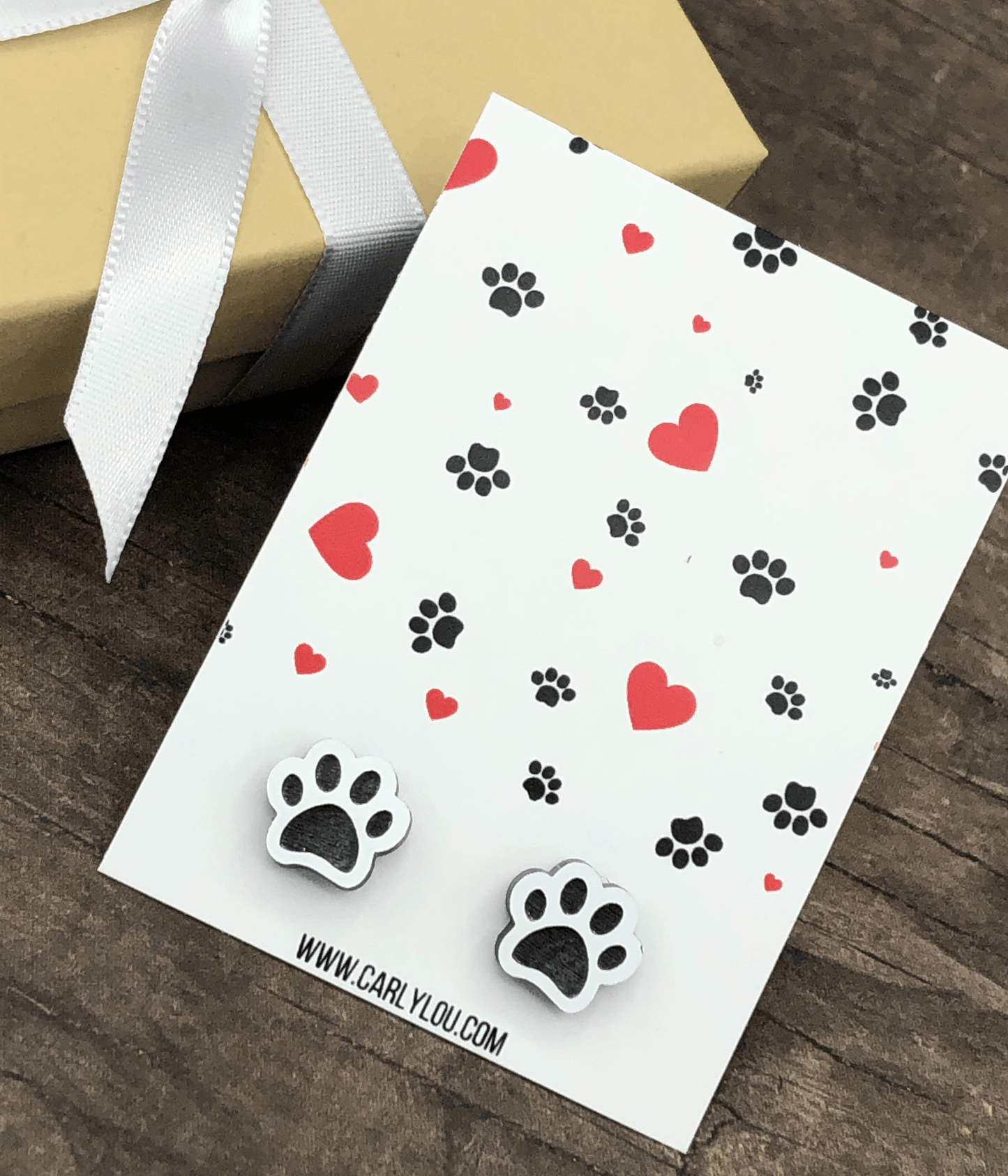 Paw Print Earrings - Simply Graced Mama