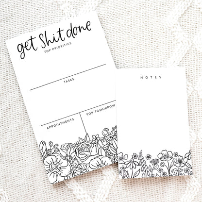 Get Shit Done Daily Planner Notepad - Simply Graced Mama