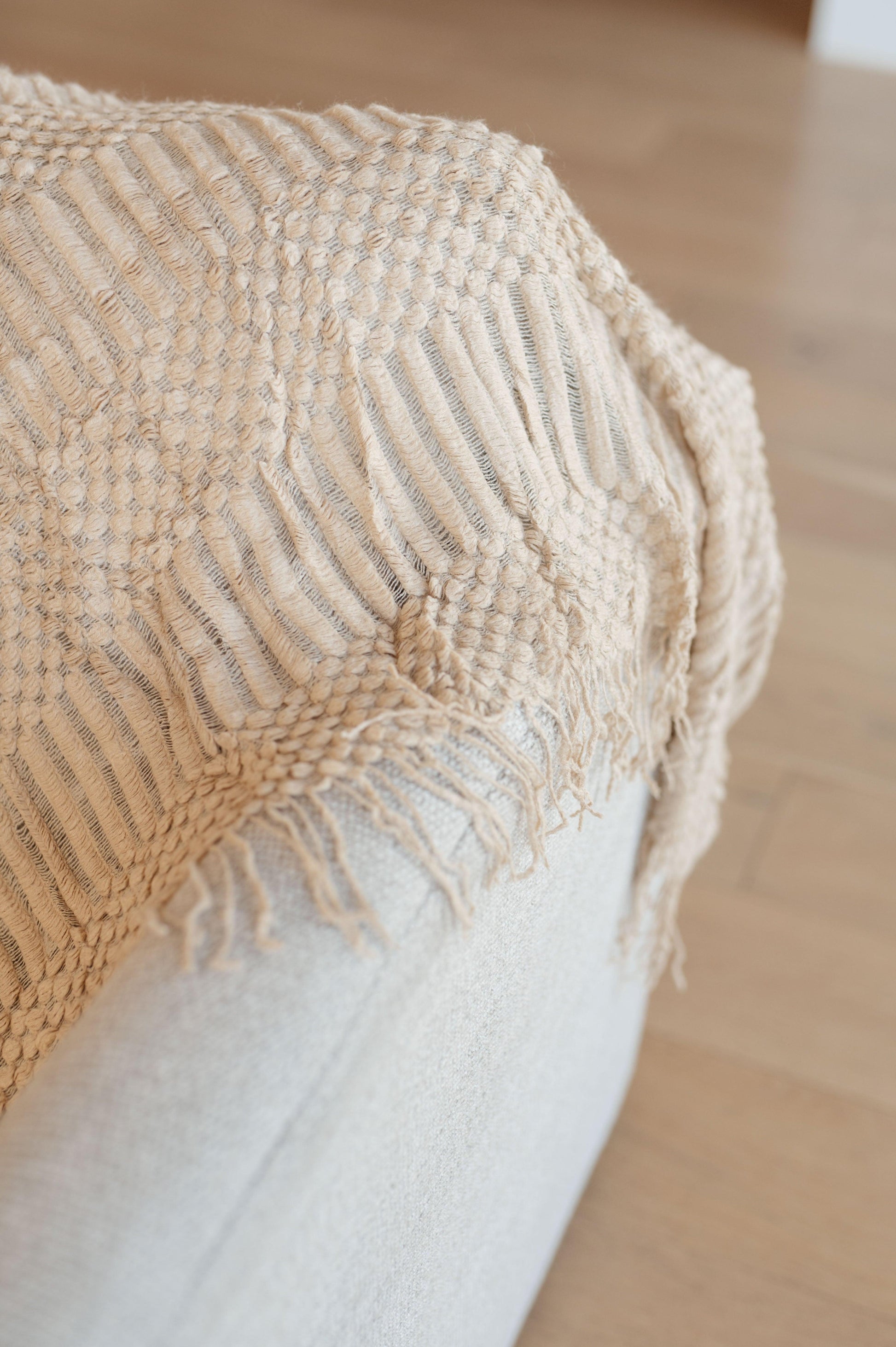 Graham Blanket Single Cuddle Size in Beige - Simply Graced Mama