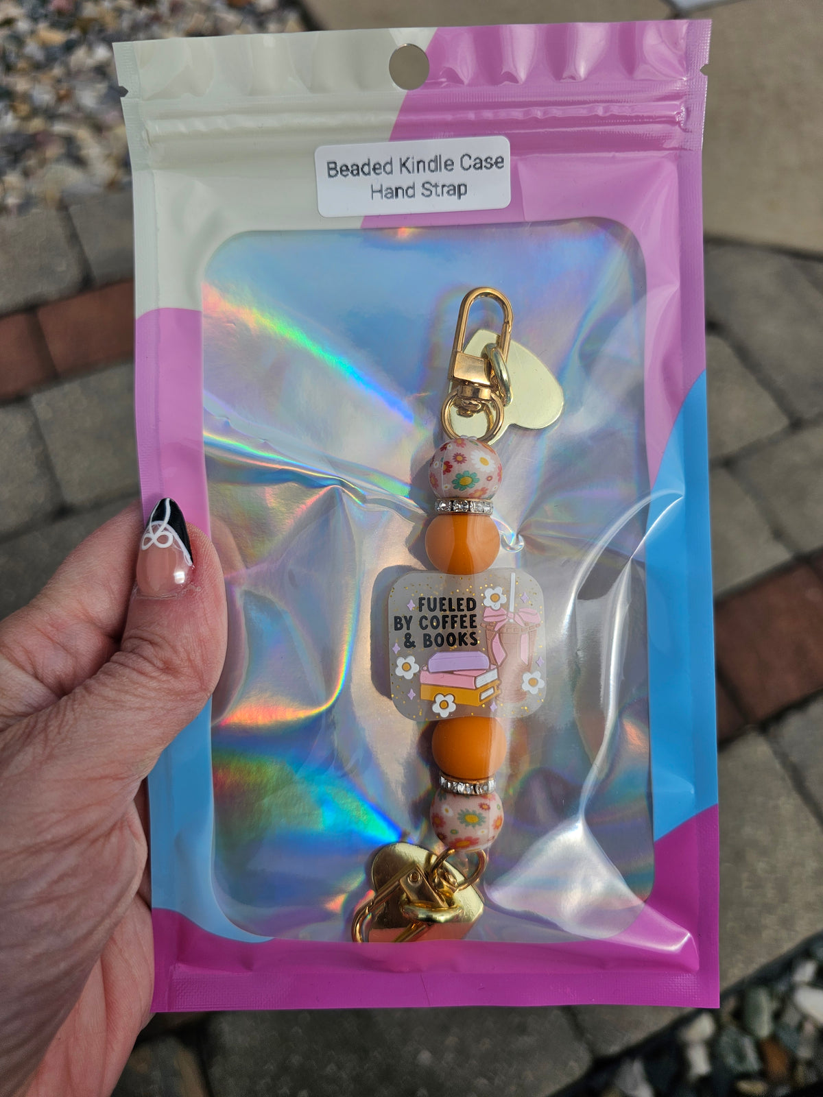 Fueled by Coffee & Books Kindle Case Charm
