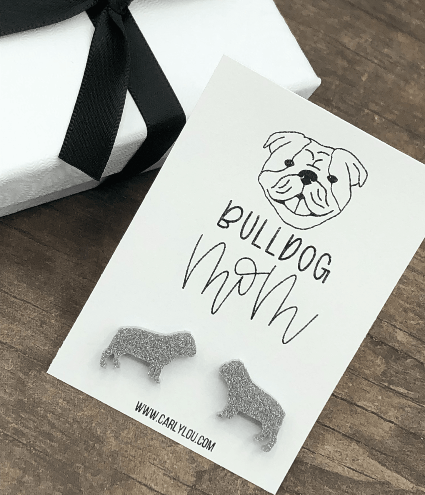 Bulldog Mom Earrings - Simply Graced Mama