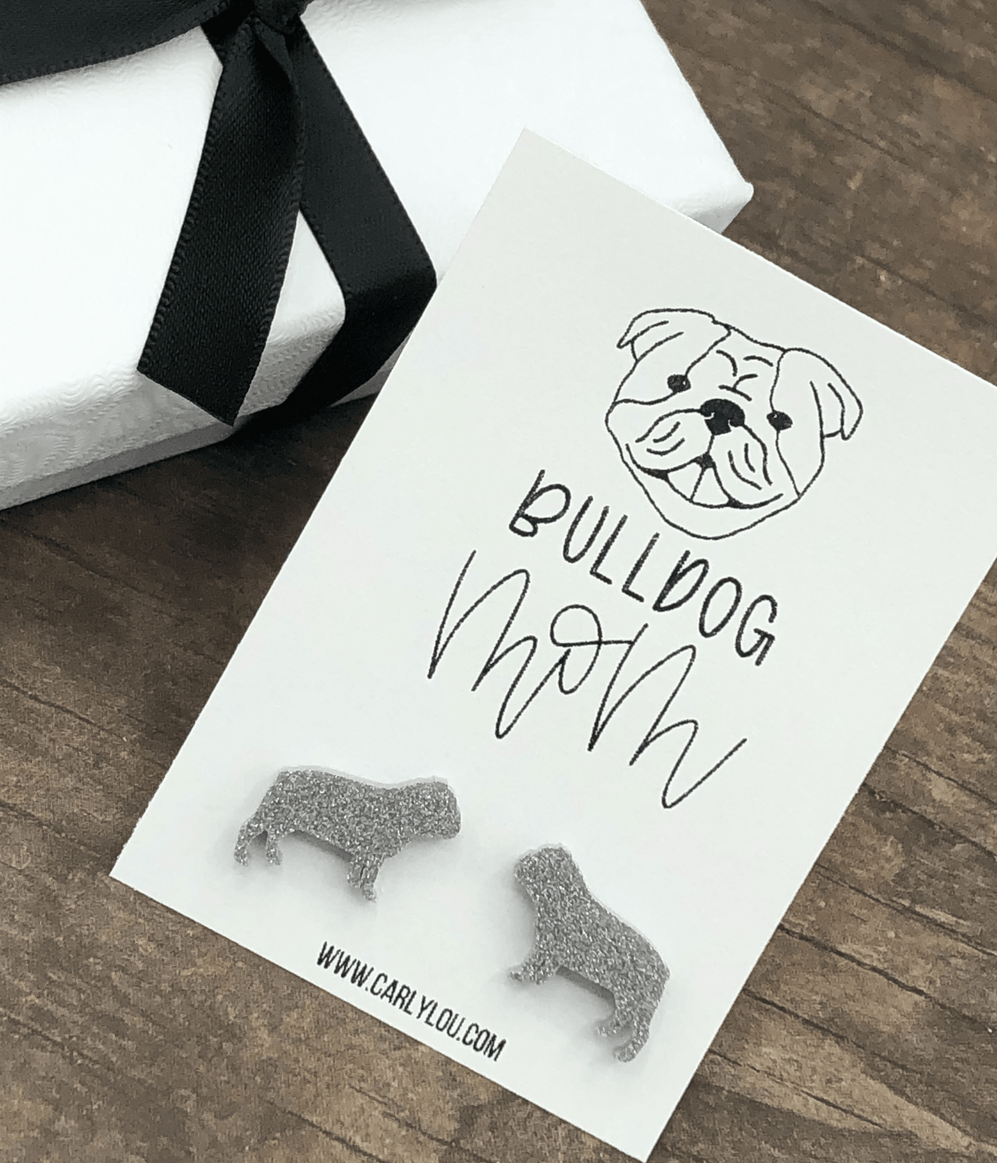 Bulldog Mom Earrings - Simply Graced Mama
