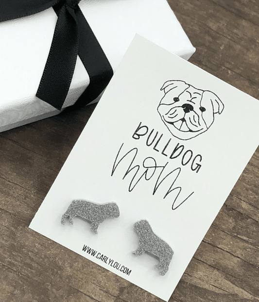 Bulldog Mom Earrings - Simply Graced Mama
