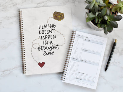 Healing Doesn't Happen in a Straight Line Journal - Simply Graced Mama