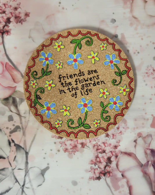 Friends Cork Coaster - Simply Graced Mama