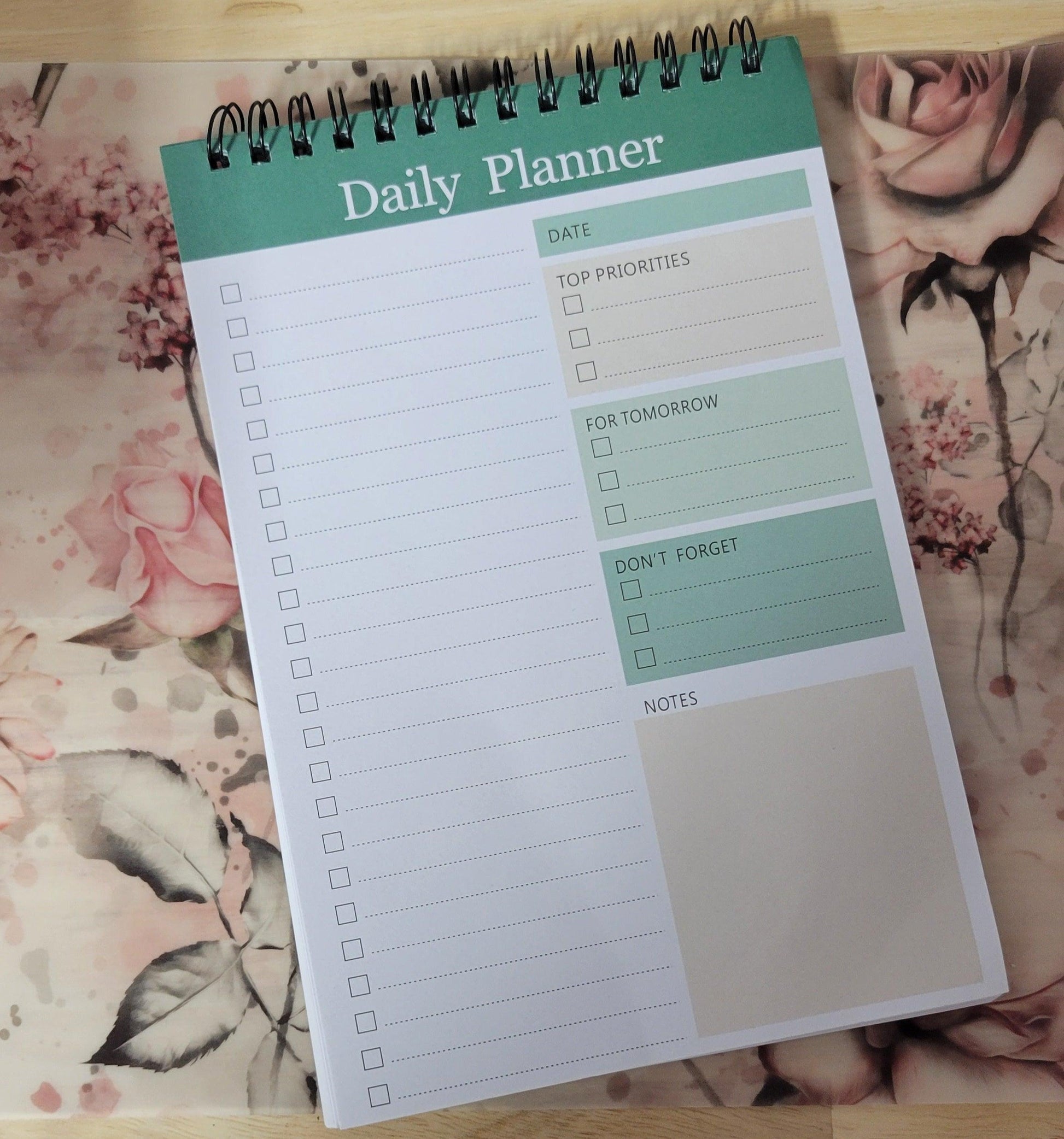 Daily Planner - Green - Simply Graced Mama