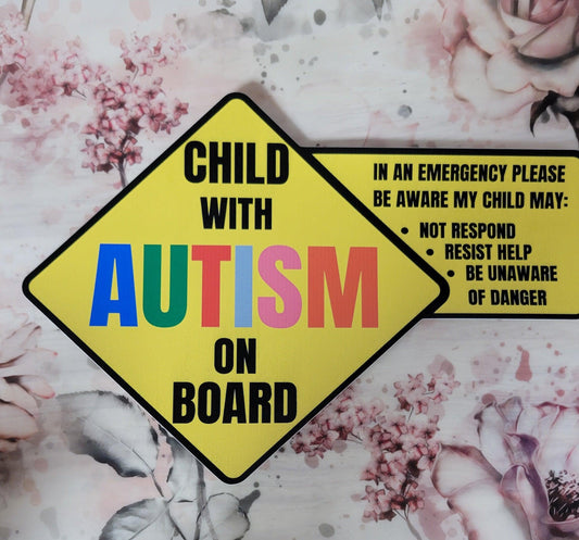 Child With Autism on Board Car Decal - Simply Graced Mama